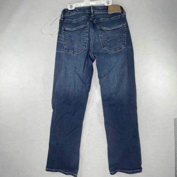 American Eagle Men's Airflex+ Stretch Straight Leg Blue Denim Jeans 28 X 30 - Picture 10 of 11